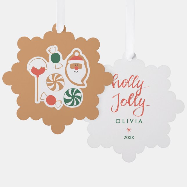 Adornos de Navidad Personalizados – Fiestas Navide (Anverso/Reverso)