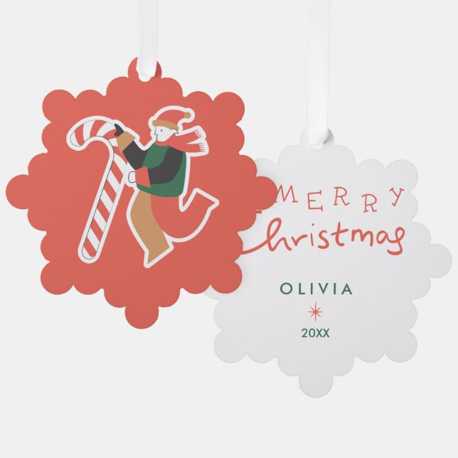 Adornos de Navidad Personalizados – Fiestas Navide (Anverso/Reverso)