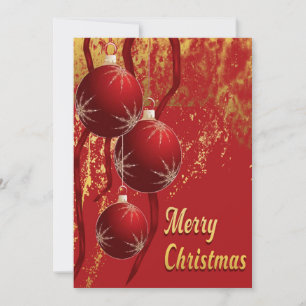Adornos de Navidad rojos y dorados de lujo
