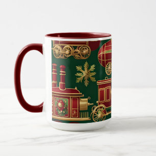 adornos de navidad steampunk taza de café