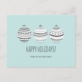 Adornos de Navidad Tarjeta postal de vacaciones
