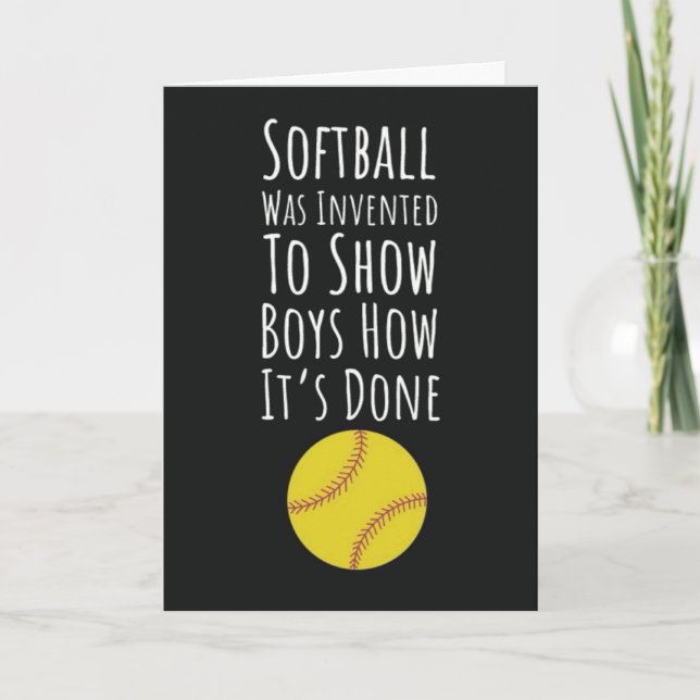 Adornos de Navidad Tarjetas de Softbol para Jugado (Anverso)
