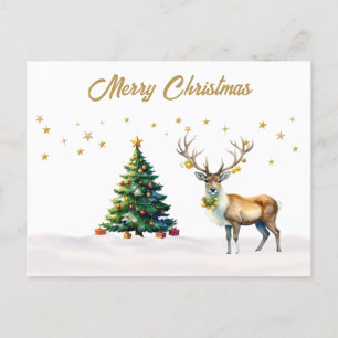 Adornos de oro Reno Feliz Navidad