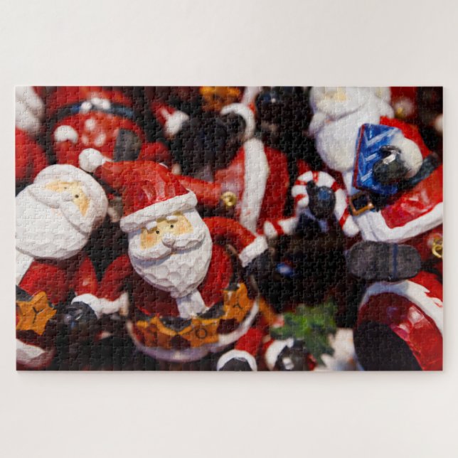 Adornos de Santa Rompecabezas de Navidad (Horizontal)