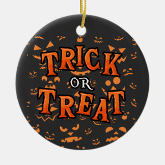 Adornos de Truco o Trato Halloween Círculo Cerámic