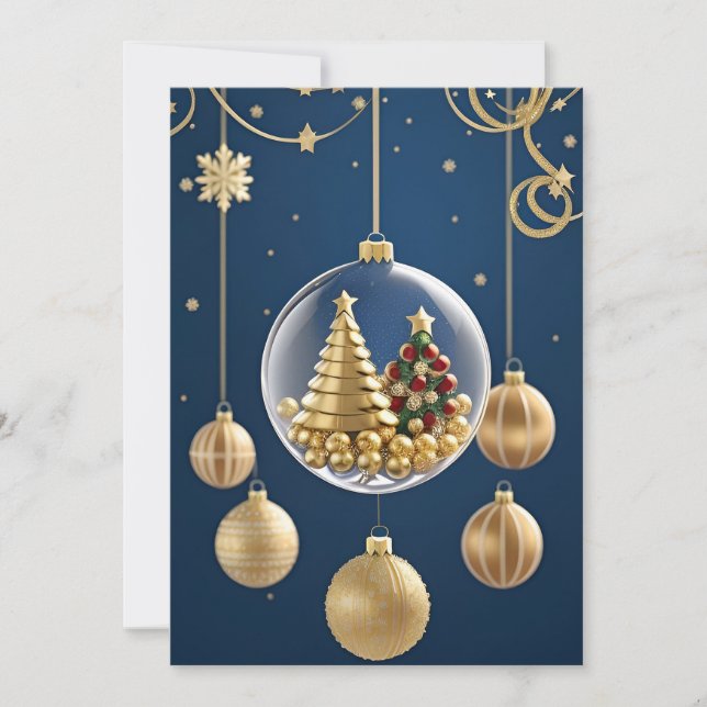 Adornos Elegantes de Navidad (Anverso)