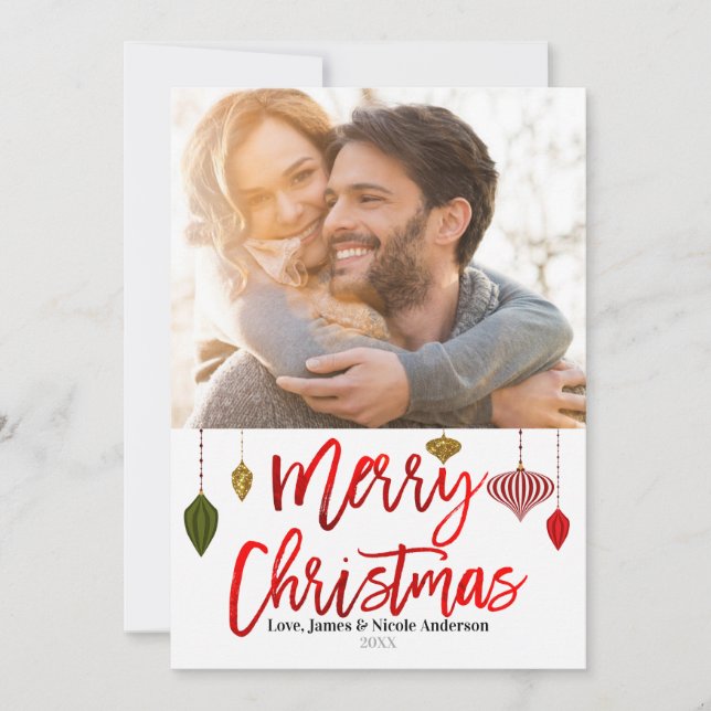 Adornos modernos de Navidad con papel de aluminio  (Anverso)