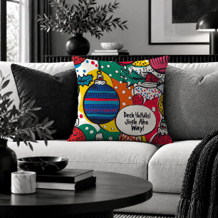 Adornos Navideños Caprichosos Almohada Decorativa