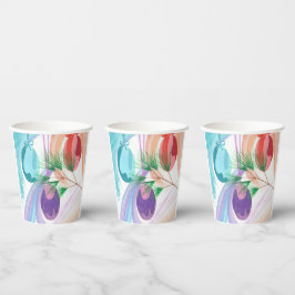Adornos Navideños Coloridos Vasos de Papel