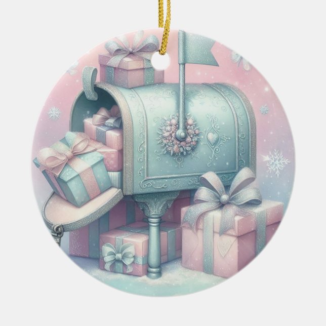 Adornos Navideños de Pastel, Buzón y Regalos 7 (Frente)