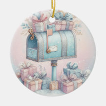 Adornos Navideños de Pastel, Buzón y Regalos 8