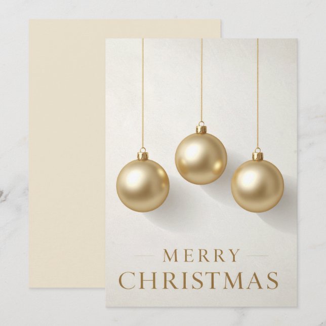 Adornos Navideños Elegantes Feliz Navidad (Anverso / Reverso)