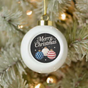 Adornos Patrióticos de Navidad Bandera Americana U