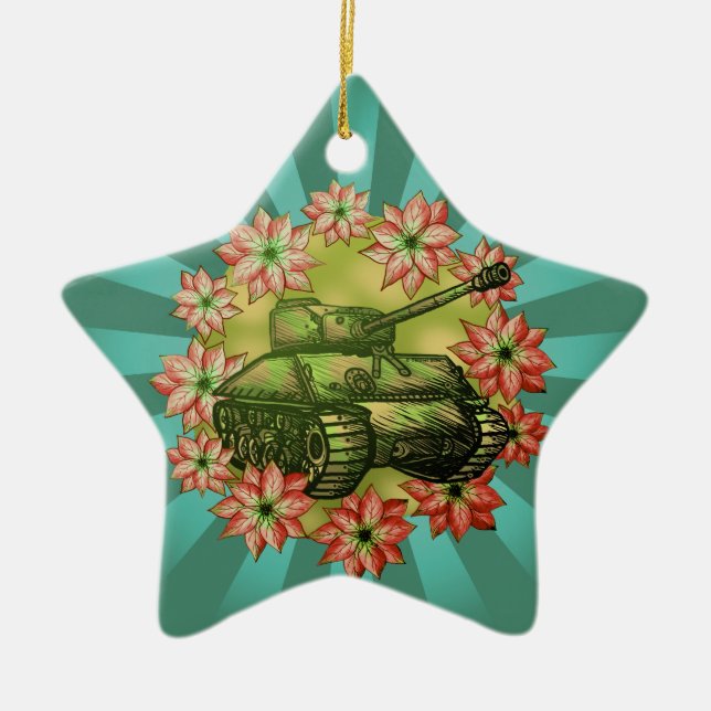Adornos personalizados de Navidad para tanques (Frente)