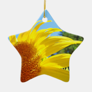Adornos personalizados jardín de girasoles amarill