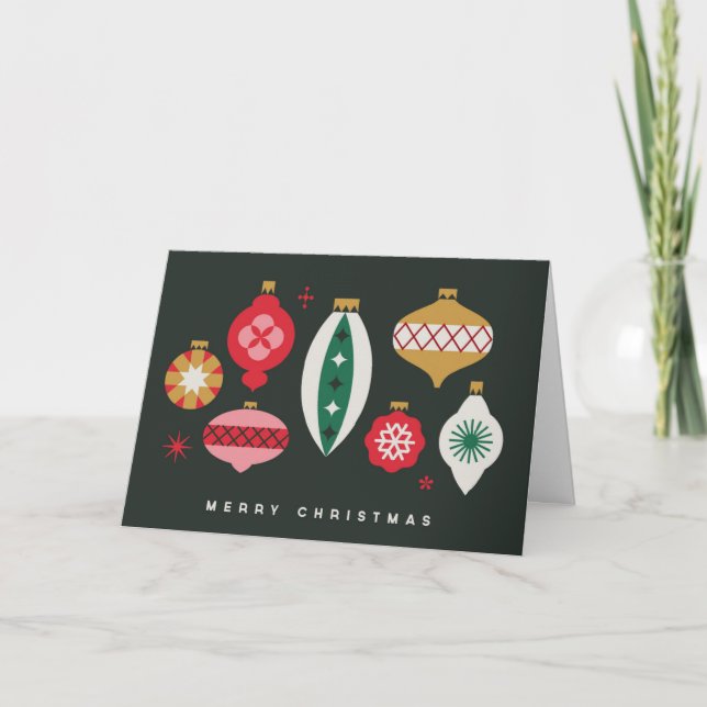 Adornos Retro - Feliz Navidad (Anverso)