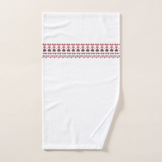 Adornos rumanos tradicionales Rumania 6 del arte (Toalla de mano)