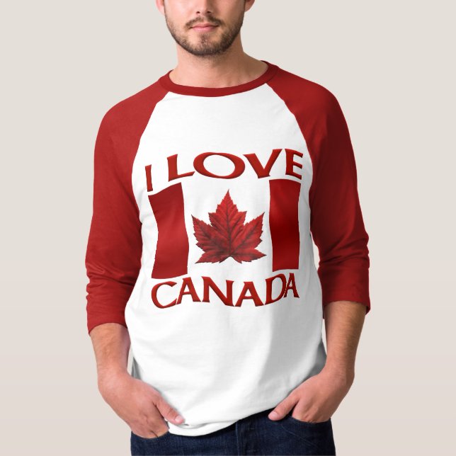 Adoro a los Camisetas de Canadá Top de recuerdos d (Anverso)