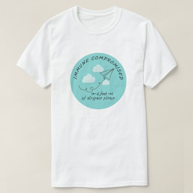 Adulto de camiseta prometida inmune 2 (Diseño del anverso)