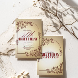 Adultos Invitación a la fiesta de cumpleaños tema 