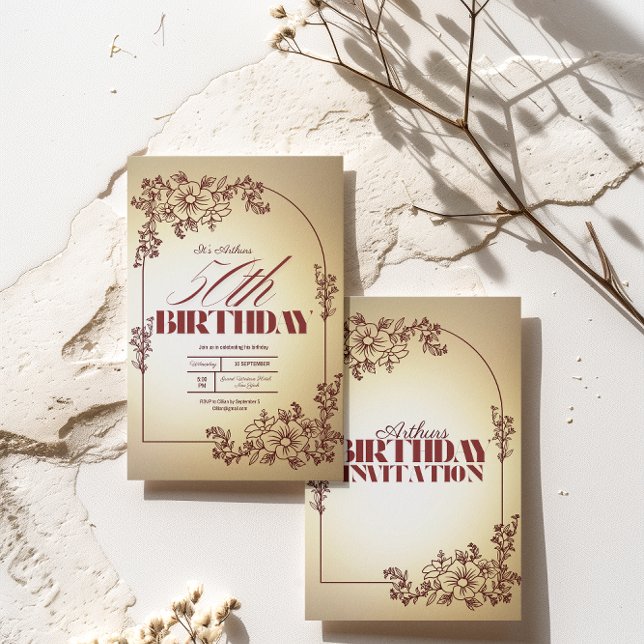 Adultos Invitación a la fiesta de cumpleaños tema  (Subido por el creador)