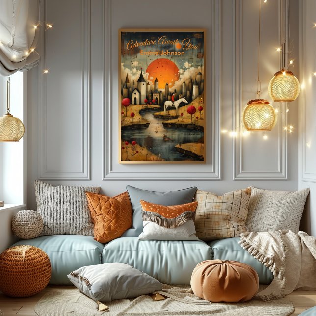 Adventure Awaits You, Póster Inspirador para Niños (Subido por el creador)