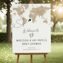 Adventure Awath Baby Shower Welcome Sign