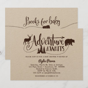 Adventure Awath Wilderness Invitación Baby Shower