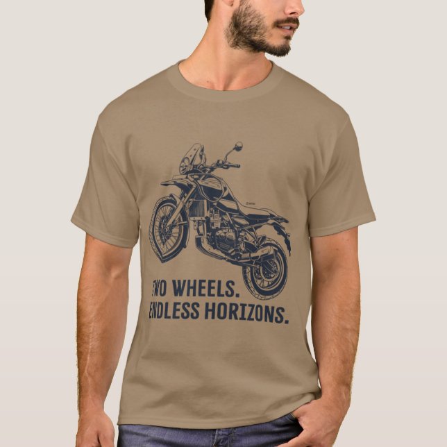 Adventure Dual Sport Bicicleta Camiseta Royal Enfi (Anverso)