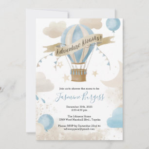 Adventure espera la invitación de Baby Shower para