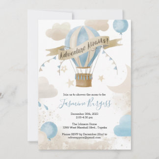 Adventure espera la invitación de Baby Shower para