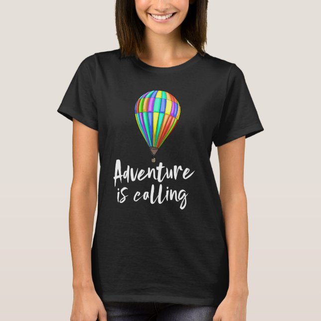 Adventure está llamando a Tees Camisetas de globos (Anverso)