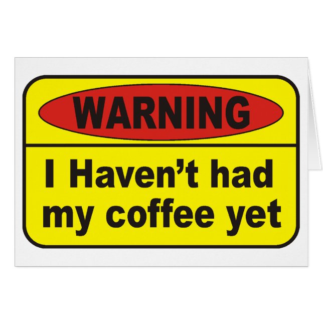 Advertencia - café (Anverso (Horizontal))