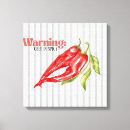 Advertencia Chef es Pimiento Rojo Picante Arte de