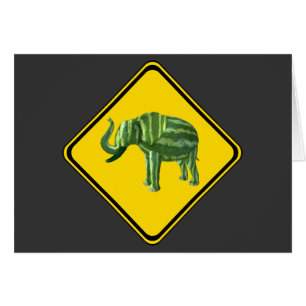 Advertencia: ¡Cruce del Elefante de la sandía!