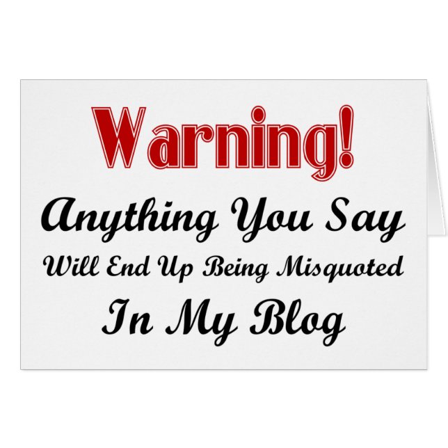 Advertencia de blog (Anverso (Horizontal))