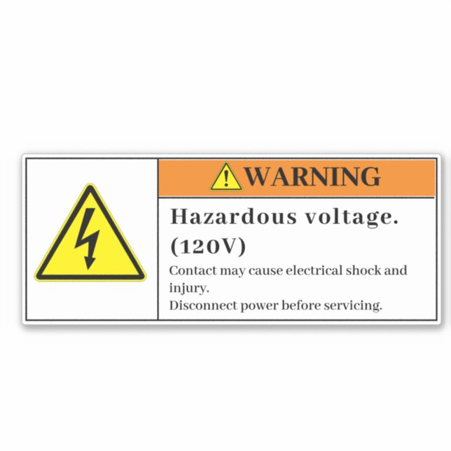 Advertencia Etiqueta de voltaje peligroso VLO9 (Anverso)