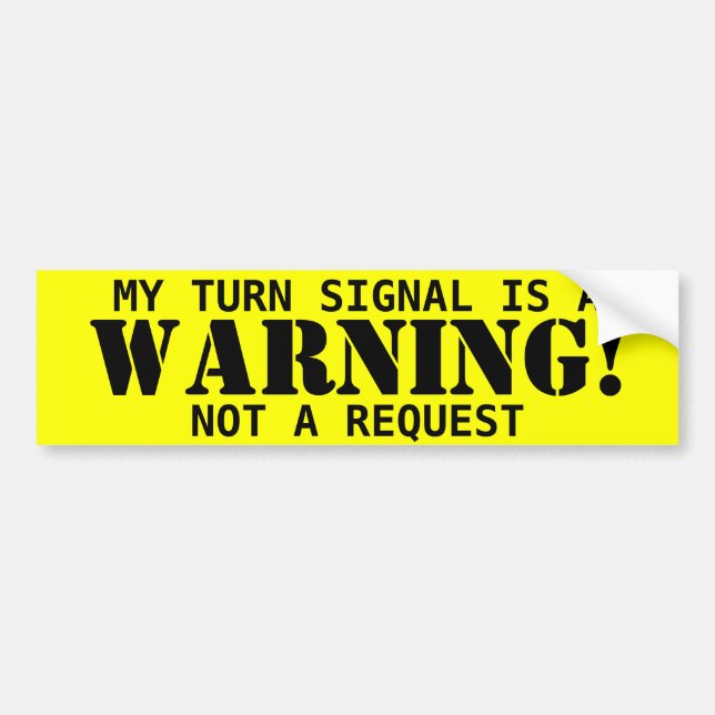 ¡Advertencia! pegatina (Frente)