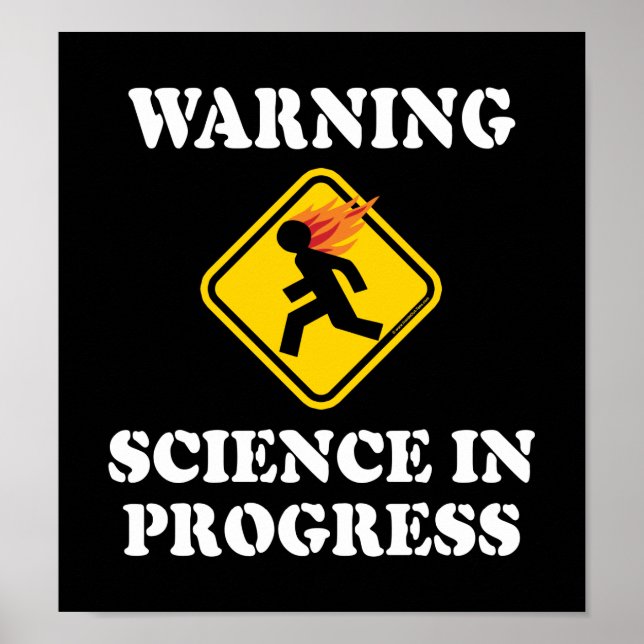 Advertencia Señal de Ciencia en Progreso - Científ (Frente)