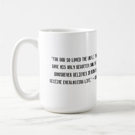 Advertencia - taza cristiana del café con leche