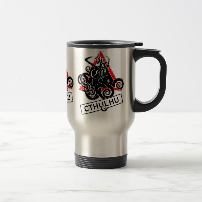 Advertencia: Taza de café reutilizable de Cthulhu (Derecha)