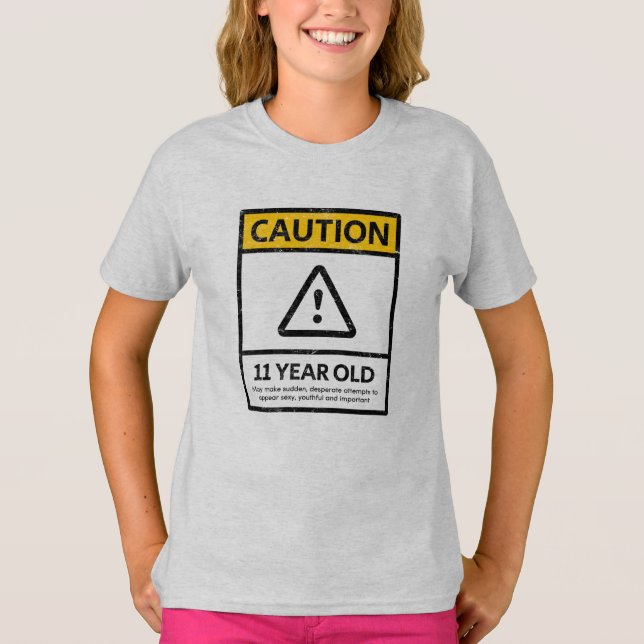 ADVIERTA la 11ma camiseta del niño del regalo de (Anverso)