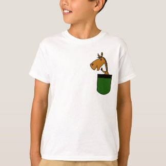 AE - Caballo en una camiseta de bolsillo