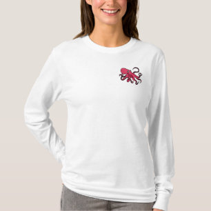 AE camisa divertida del dibujo animado del pulpo