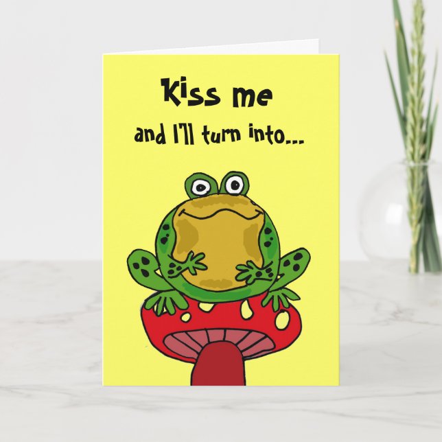 AE - Graciosa tarjeta de cumpleaños de Frog (Anverso)