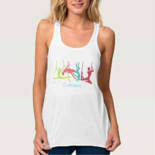 Aerial Fitness Poses Thunder_Cove Tank Top