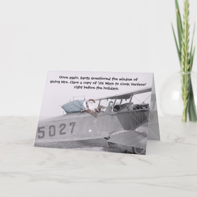 ¡Aero- Santa! - Tarjeta de felicitación (Anverso)