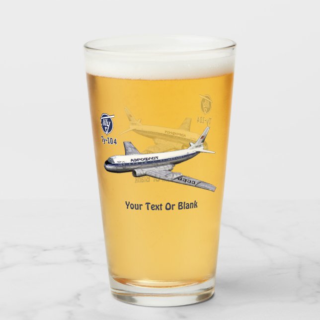 Aerolínea Tupolev (Т у п о е) Tu-104 (Anverso (lleno))