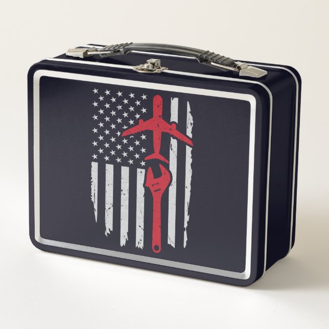 Aeronave Mecánica Aeronave Bandera Americana (Anverso)