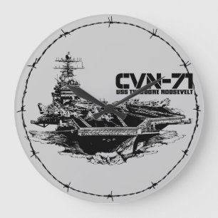 Aeronave Theodore Roosevelt Aif reloj de pared